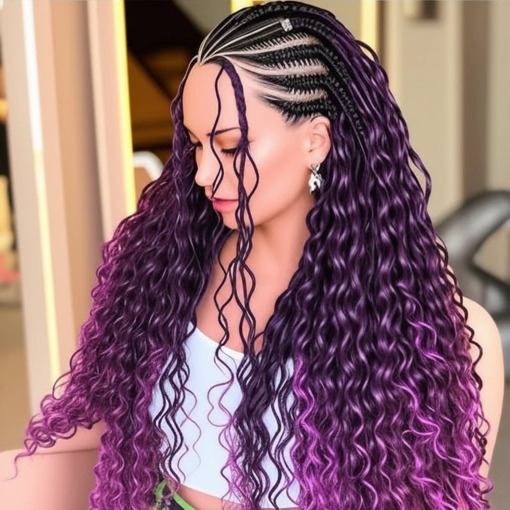 45 HAIRSTYLE Top-Rated Curly Braids Looks This Year