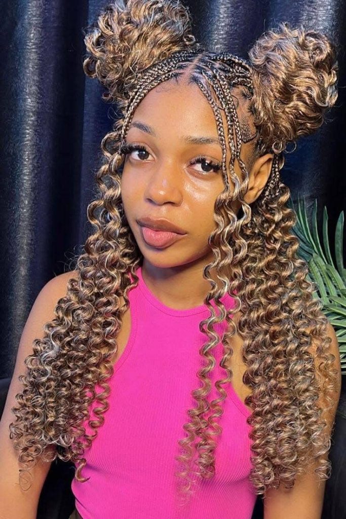 45 HAIRSTYLE Top-Rated Curly Braids Looks This Year