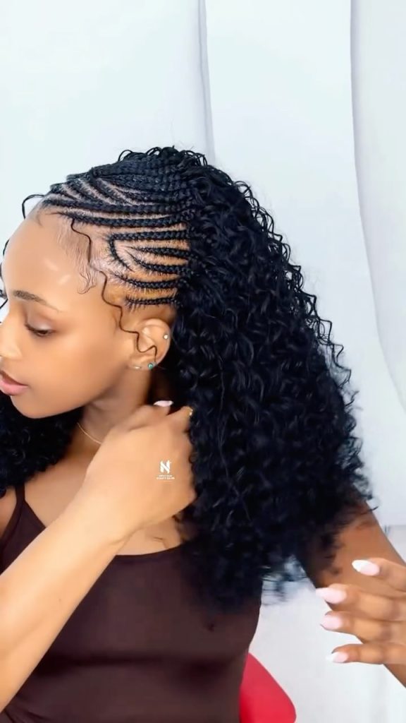 45 HAIRSTYLE Top-Rated Curly Braids Looks This Year