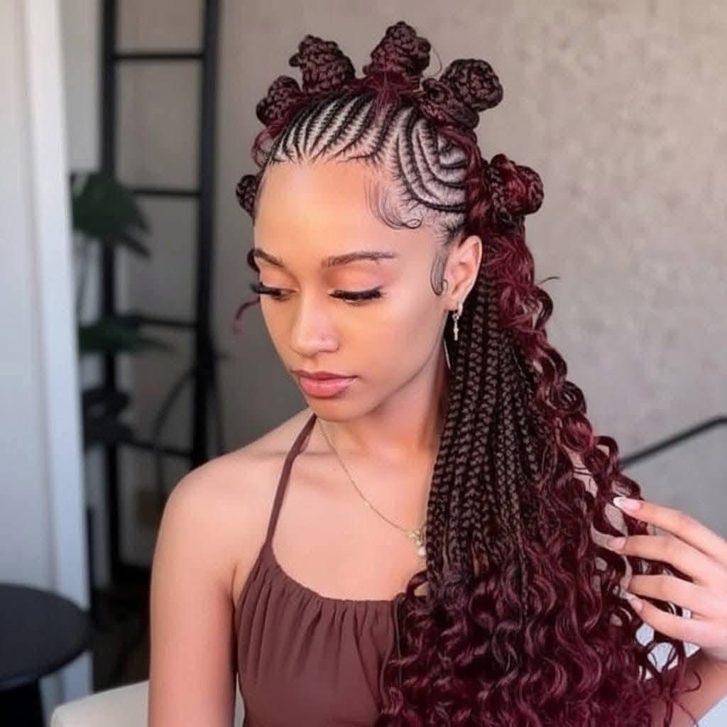 45 HAIRSTYLE Top-Rated Curly Braids Looks This Year